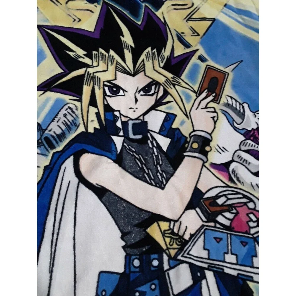 Vintage 1996 Yu-Gi-Oh! Japanese Anime Retro Graphic Beach Towel 55x27 inches